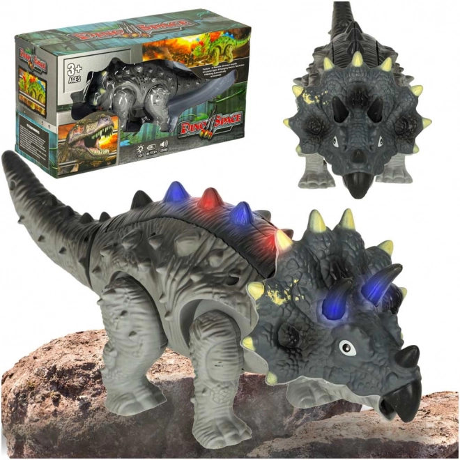 Interactieve dinosaurus Triceratops op batterijen