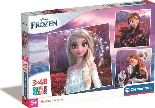 Frozen 3x48 Piece Puzzle by Clementoni