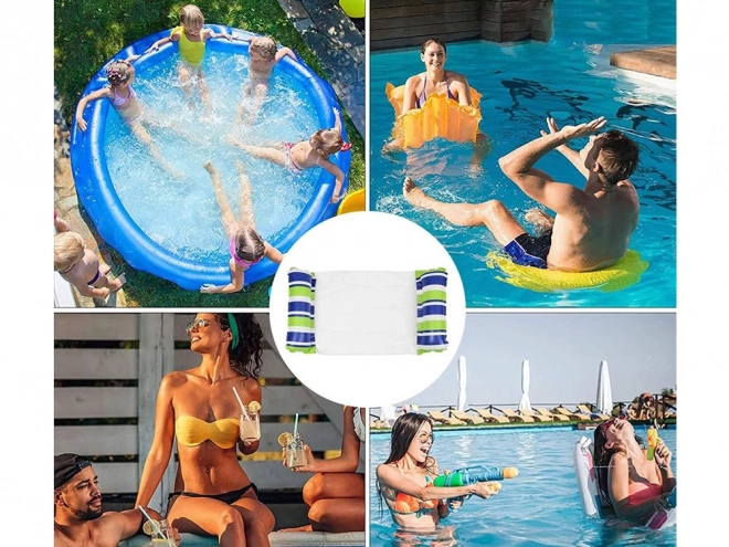 Inflatable Green Pool Hammock Mattress