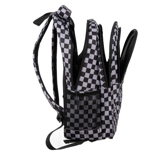 Chessboard Pattern Backpack with Gym Bag 30L