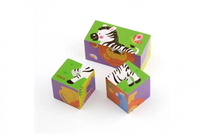 Wooden Animal Blocks Set