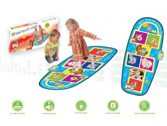 Animal-themed Hopscotch Play Mat