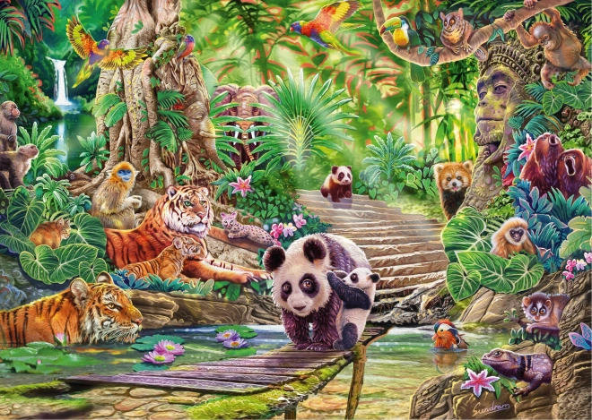 Wild Nature: Asian Animals 1000 Piece Puzzle