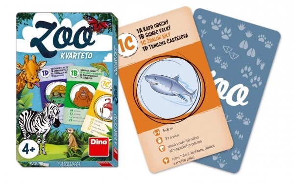 Zoo Animal Quartet Card Game