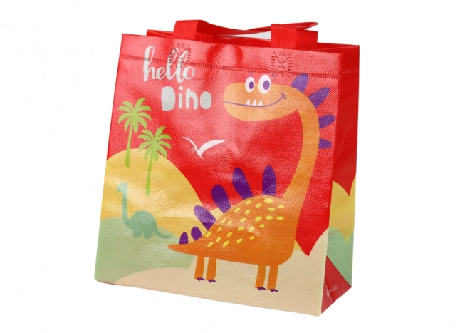 Dinosaur Theme Red Gift Bag