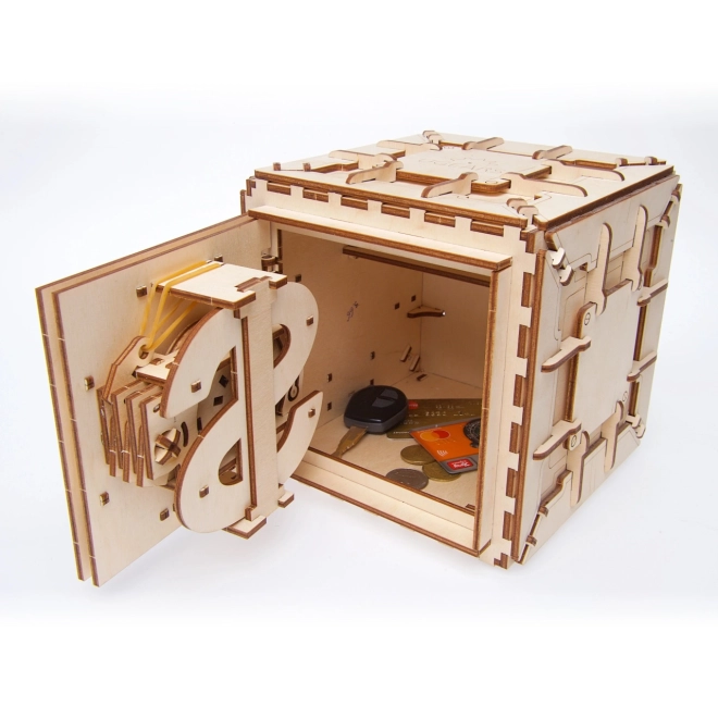 Ugears 3D Wooden Mechanical Safe Puzzle