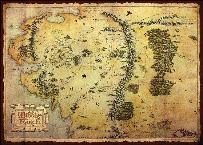 AQUARIUS Puzzle Hobbit: Middle-earth Map 1000 pieces