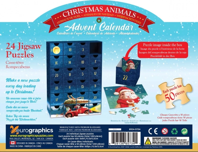 Eurographics Advent Calendar Puzzle: Christmas Animals