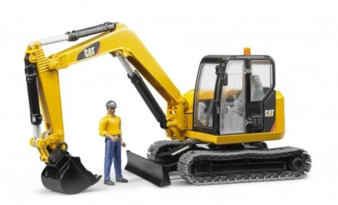 Mini Excavator CAT with Figure