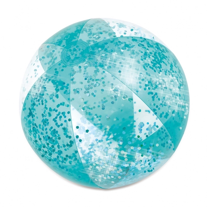 Inflatable Glitter Ball Blue