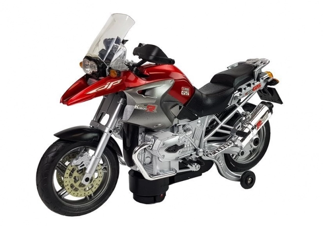 Red Battery-Powered Motorcycle Toy with Lights and Music