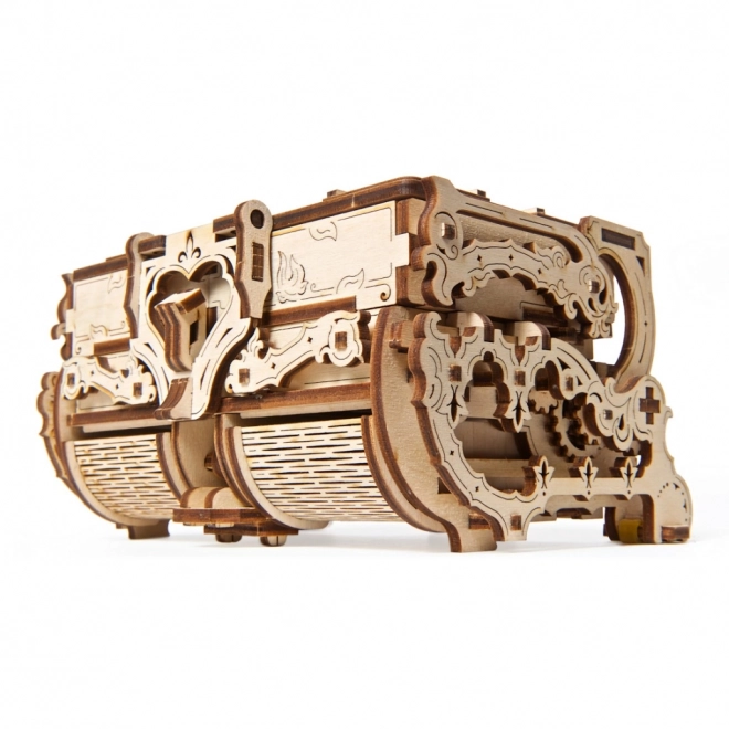 3D Wooden Mechanical Puzzle Antique Jewelry Box