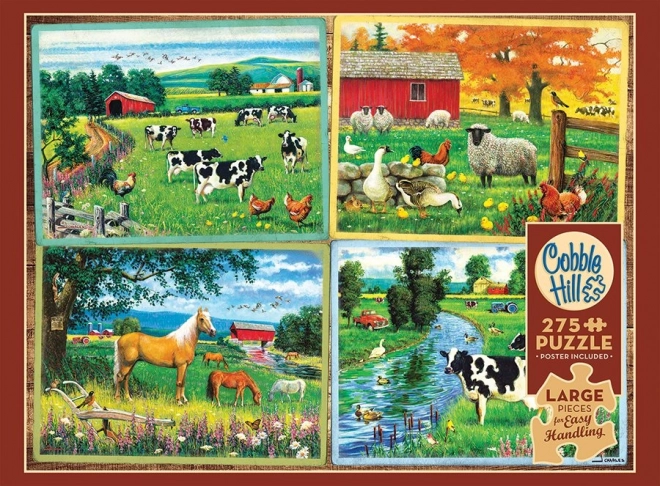 Cobble Hill Country Friends XL Jigsaw Puzzle