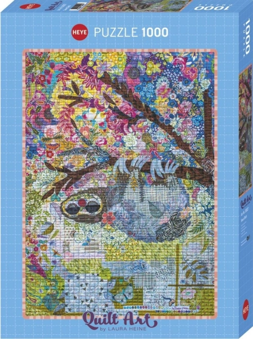 Heye Puzzle Quilt Art: Embroidered Sloth 1000 Pieces