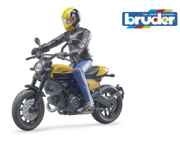 Bworld Ducati Scrambler Motorcycle with Rider