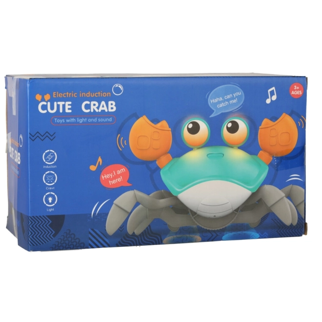 Interactive Crawling Crab Toy with Sound – Blue