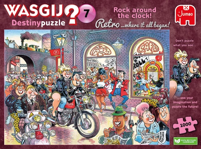 Retro Rock N Roll Puzzle 1000 Pieces