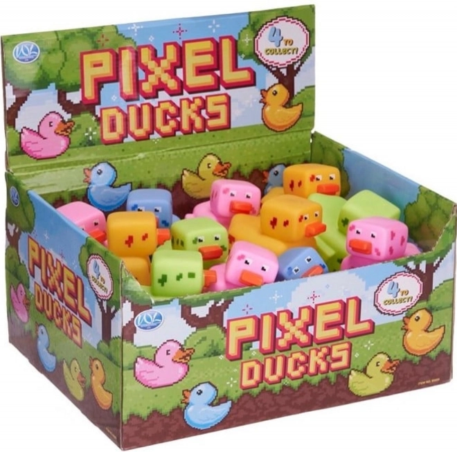 Rubber Duck for Bath in Pixel Style 8 × 10 cm