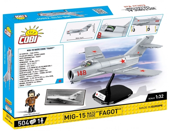 Mig-15 Jet Fighter Toy Blocks