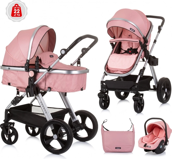 Chipolino Stroller Havana 2-in-1 Flamingo