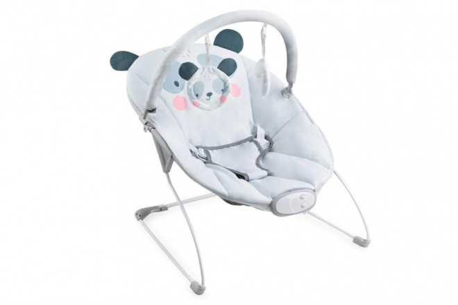 Vibrating Baby Bouncer with Music Panda Design