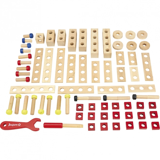 Wooden Toolbox Construction Set for Kids 70 Pieces