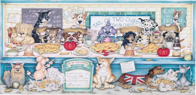 Gibsons panoramic puzzle mischievous duo tails