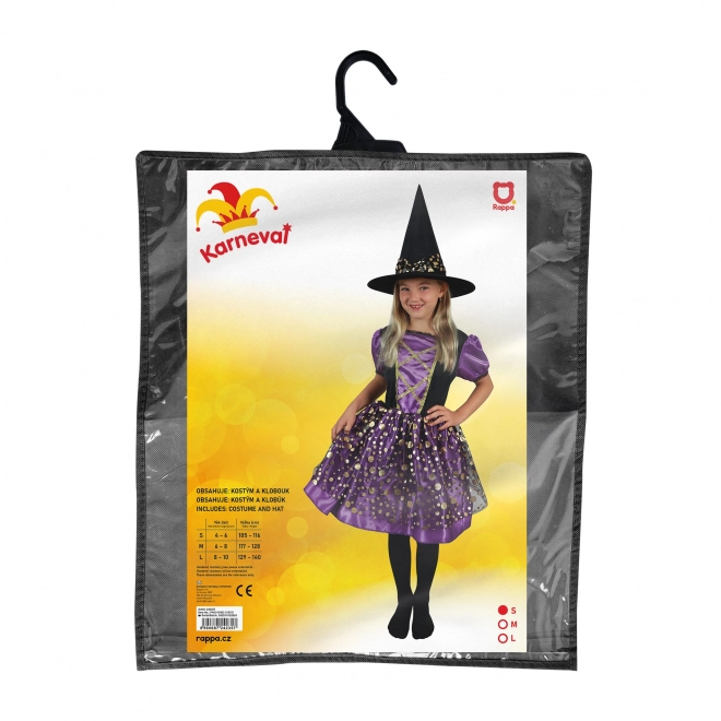Witch Costume for Kids Purple and Black