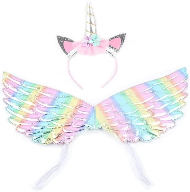 Unicorn Costume with Wings and Headband