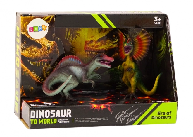 Dinosaur Figures Spinosaurus and Dilophosaurus Set