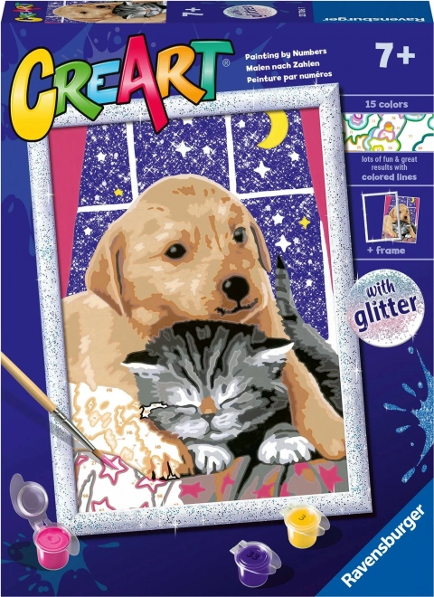 CreArt Fluffy Friends Paint by Numbers Kit