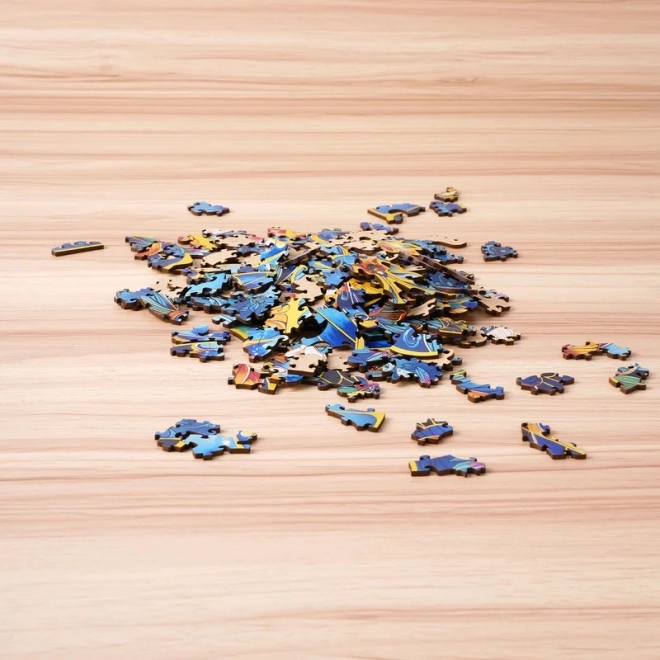 Drevené puzzle Motýľ Morpho Helena