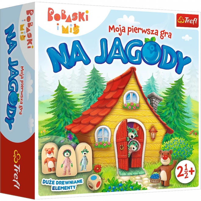 Aux fraises – mon premier jeu de société avec les personnages Bobaski i Miś (Rodzina Treflików)