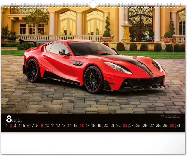 Wall Calendar Fast Cars 2026