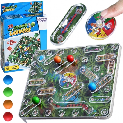 woopie classico gioco di famiglia scale e serpenti 3d