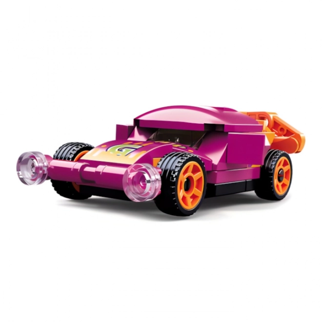 Pull-back Car Building Set Purple