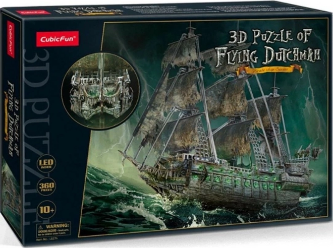 CubicFun 3D Puzzle Ship Flying Dutchman with LED Light