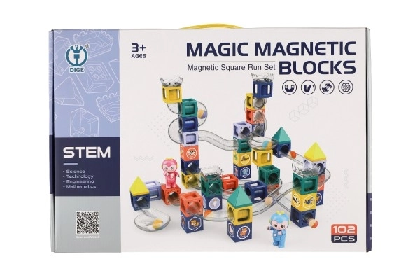 Magnetic Marble Run with Figurines