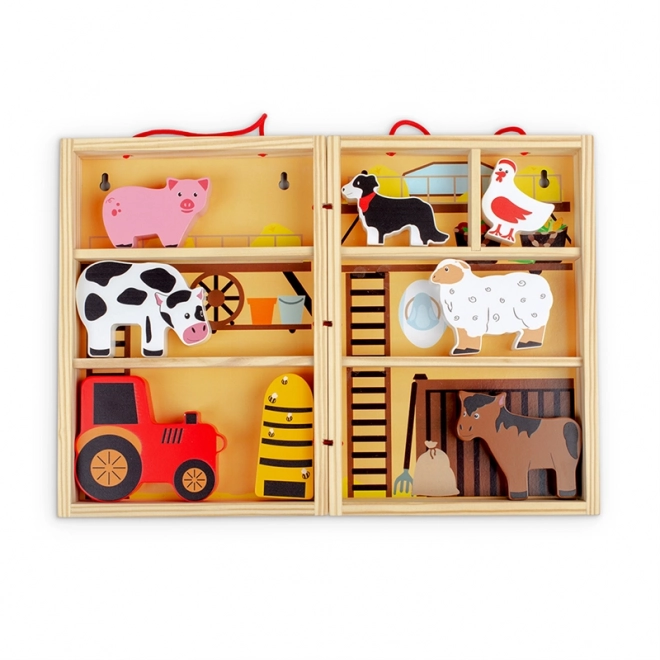 Farm Animal Playset Box by Bigjigs Toys