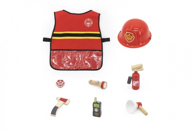 Wooden Firefighter Set