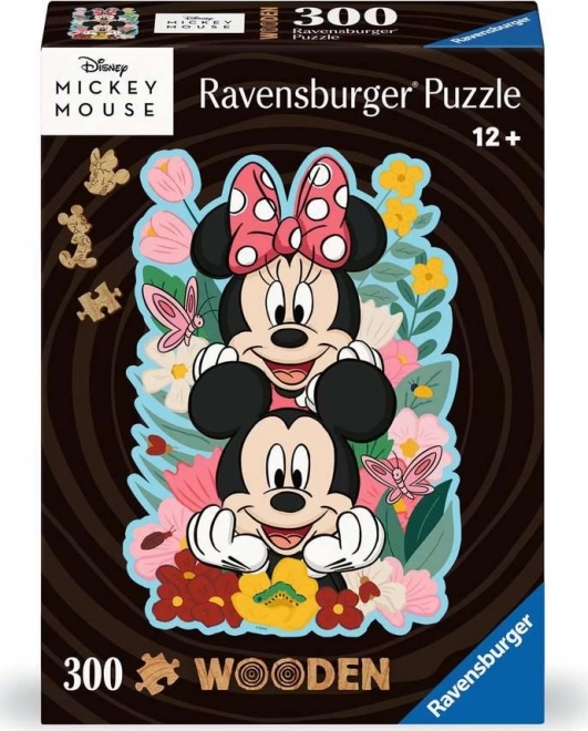 Wooden Puzzle Mickey and Minnie