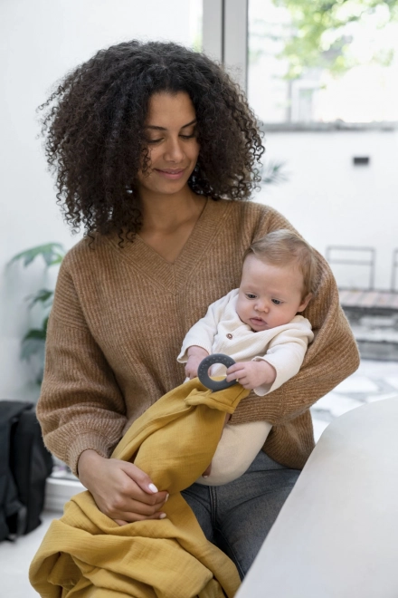 Multiuse Nursing Blanket Mom and Play - Tetra Ocre