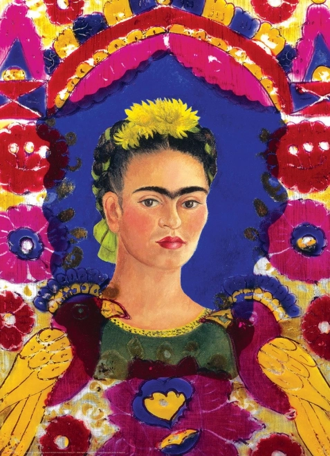 Frida Kahlo Portrait Puzzle 1000 Pieces in Frame