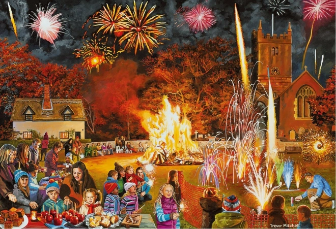 Gibsons Village Celebrations Puzzle Set 4x500 Pieces