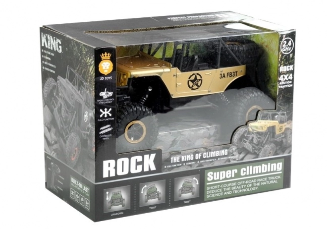 Remote Control Gold Jeep 4x4