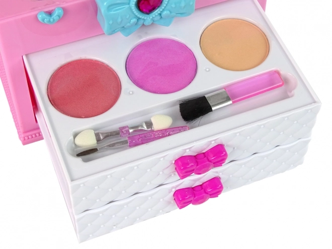 Beauty Case Set Pink White