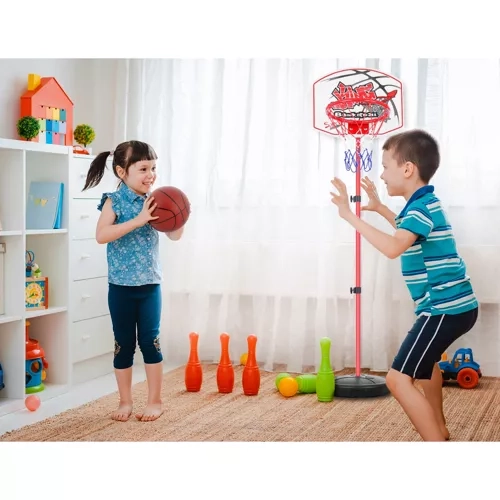 2-in-1 Basketball and Archery Set for Kids