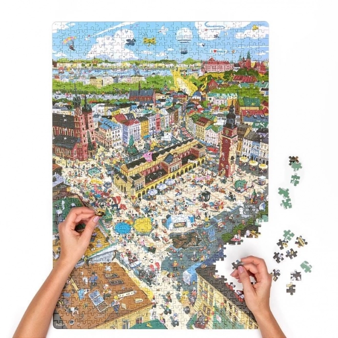 Puzzlove Krakow City Puzzle 1000 Pieces