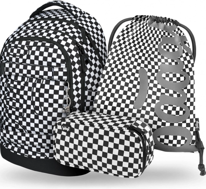 Baagl Set 3 Scuola Skate Max: Zaino, Astuccio e Sacca