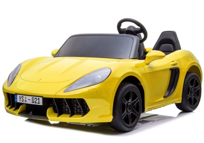 Yellow Battery Powered Ride-On Car